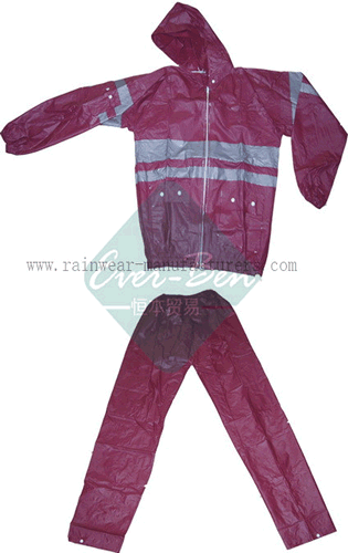 PVC cheap motorcycle rain gear-Red rain gear-motorbike rainwear-motorcycle rainwear-motorcycle rain gear-womens plastic raincoats-plastic rain suit (2)